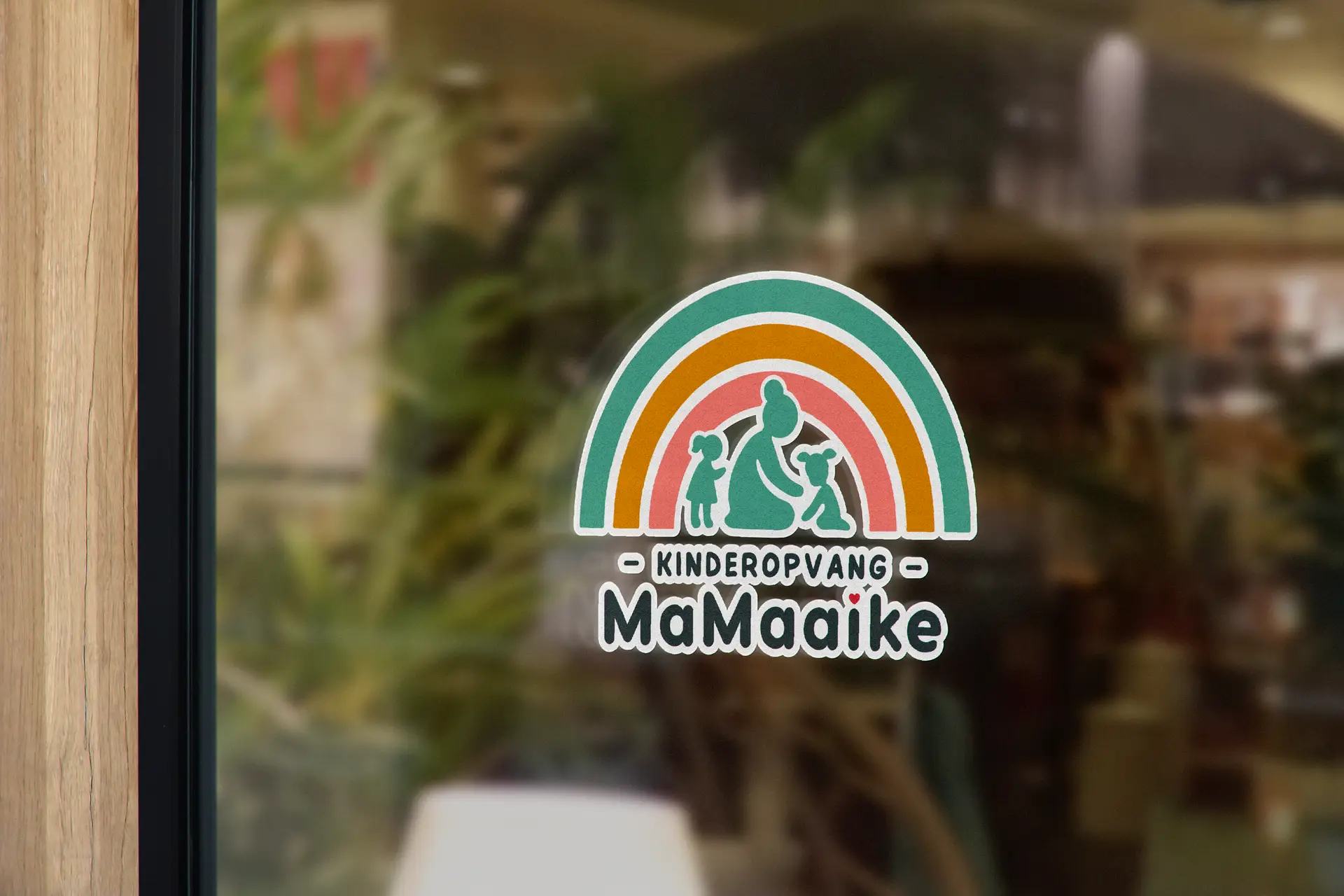 Logo Kinderopvang MaMaaike op mockup